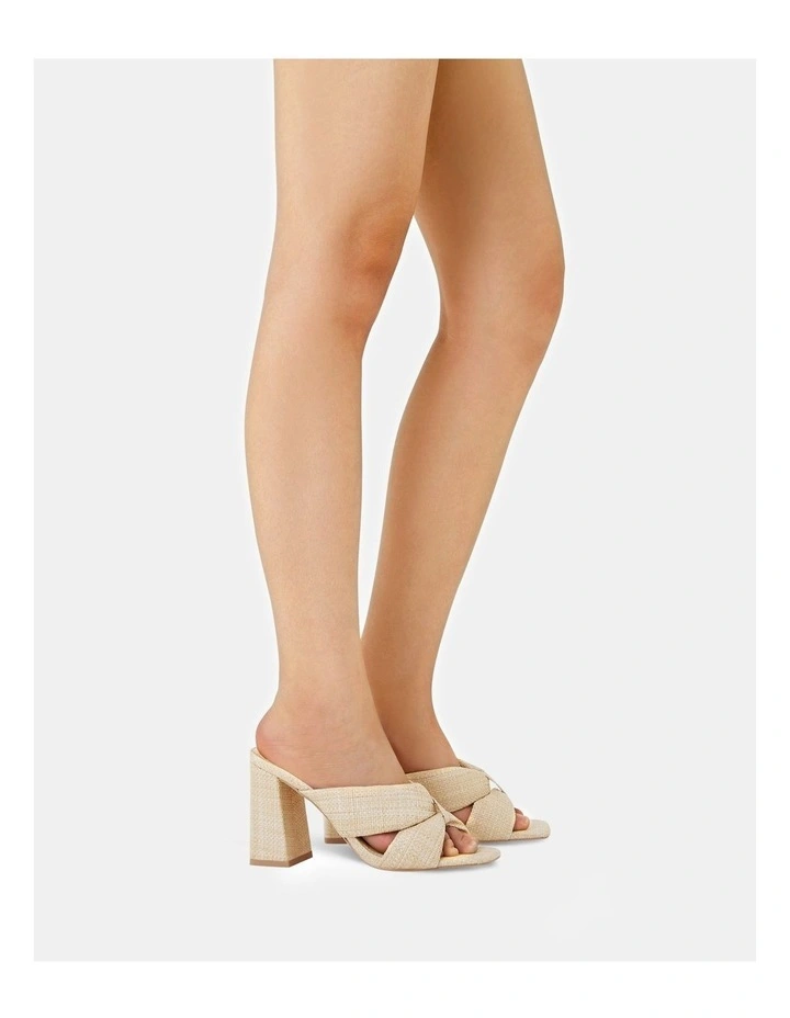 Faiza Heels in Raffia