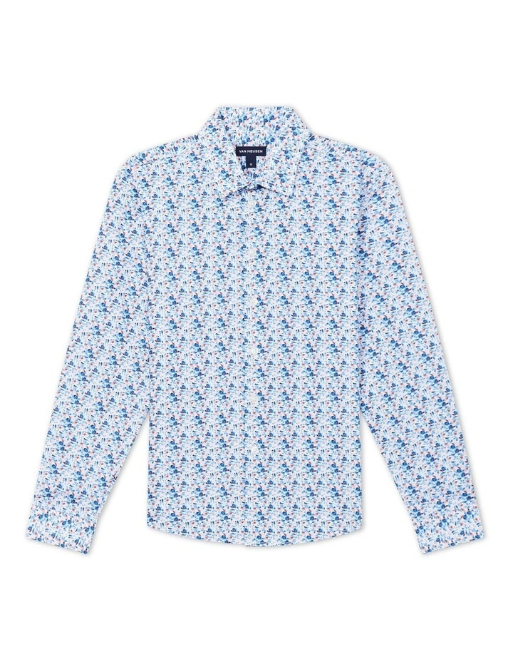 Floral Dress Shirt in Blue