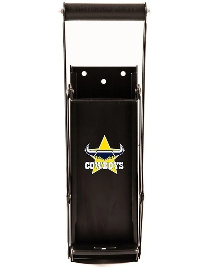 NRL North Queensland Cowboys Can Crusher with Bottle Opener in Black