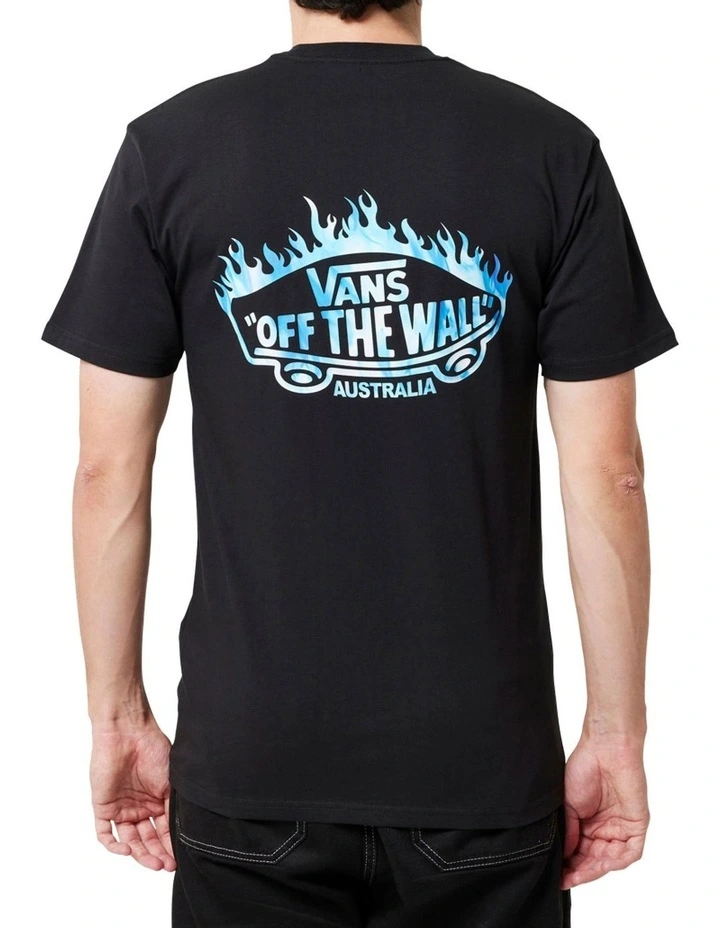 Fire Logo Tee in Black