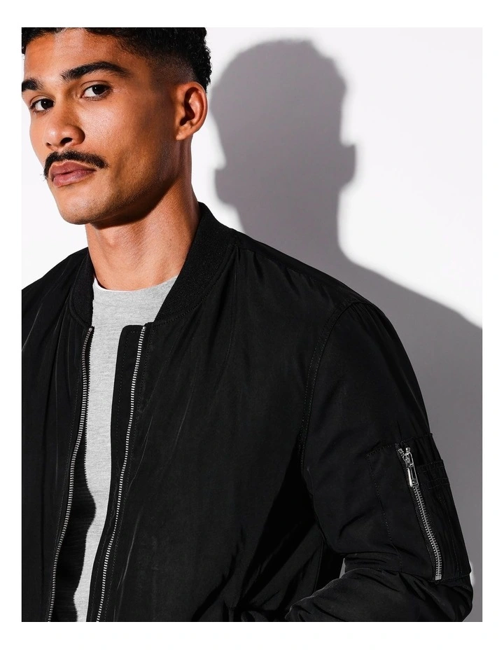 Langy Bomber Jacket in Black