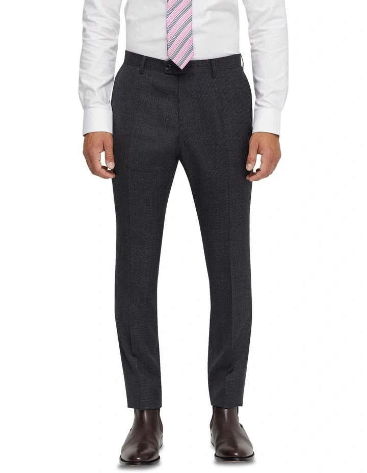 Hopkins Wool Suit Trousers in Charcoal
