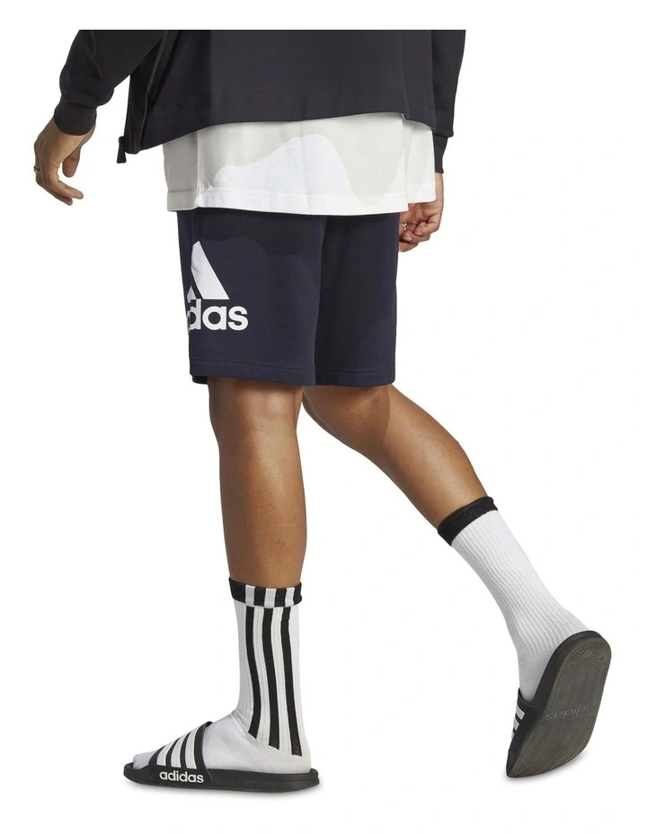 French Terry Shorts in Legend Ink/White