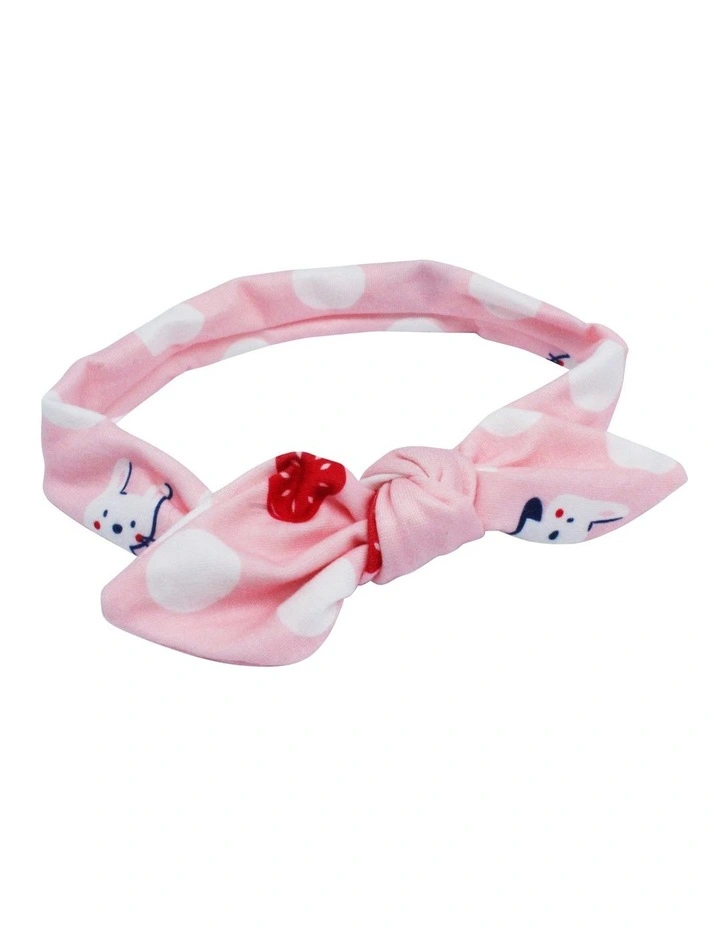 Bow Hair Wrap 3 Pack in White, Pink & Lilac