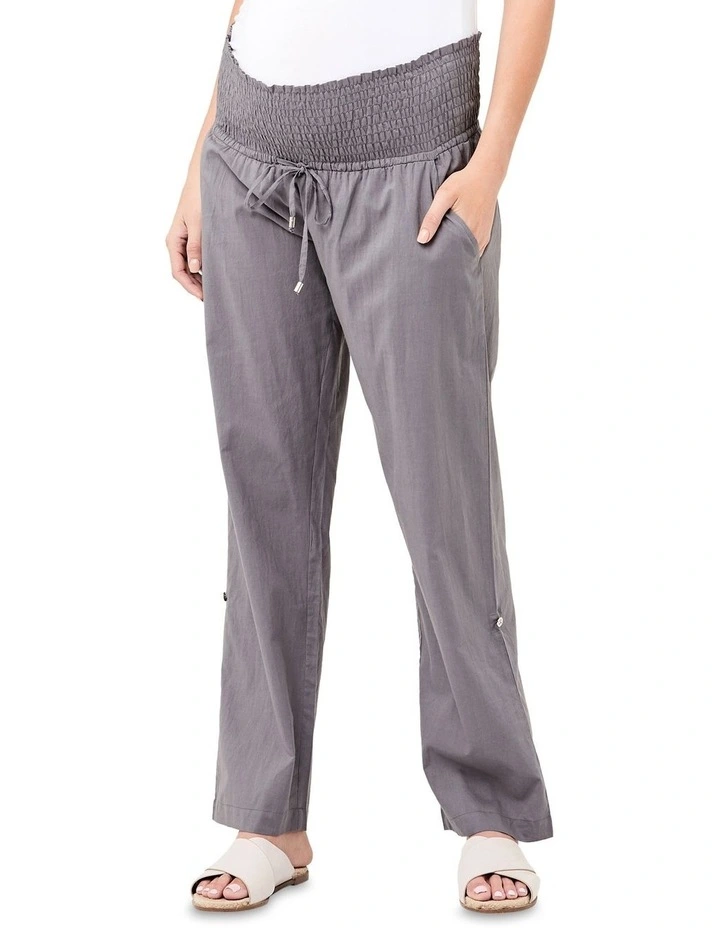 Philly Cotton Pant in Sulphur Grey