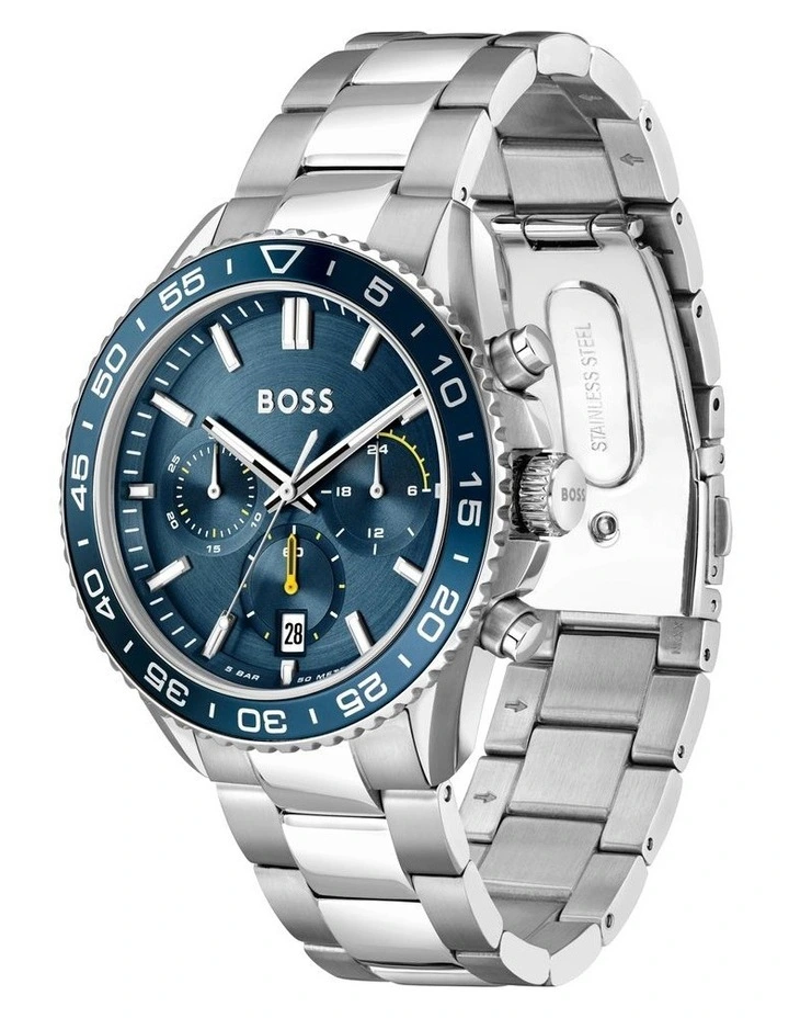 Runner Stainless Steel Watch in Blue