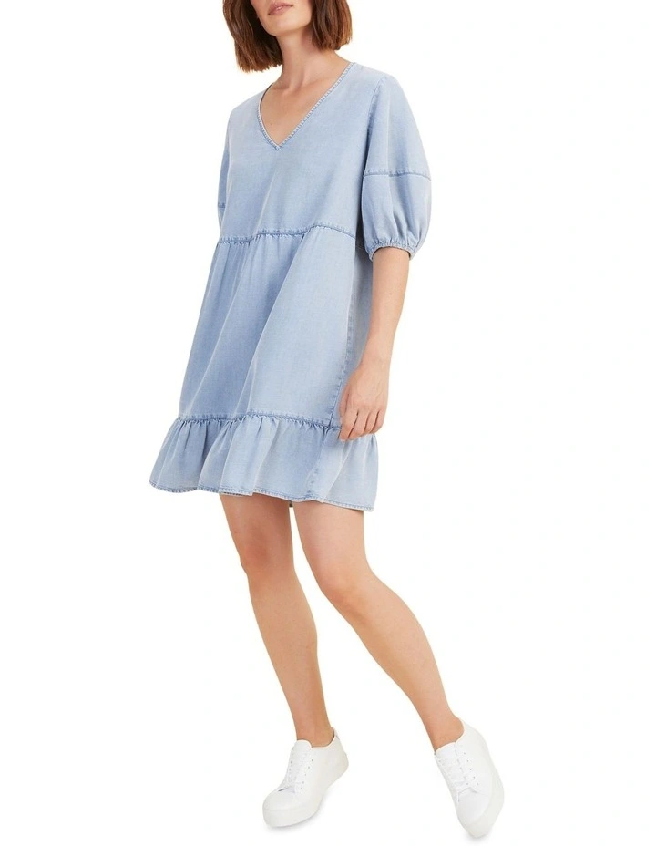 Frill Hem Mini Dress
