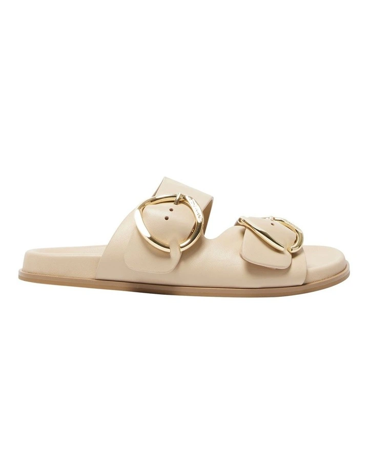Tone Sandals in Stone Leather