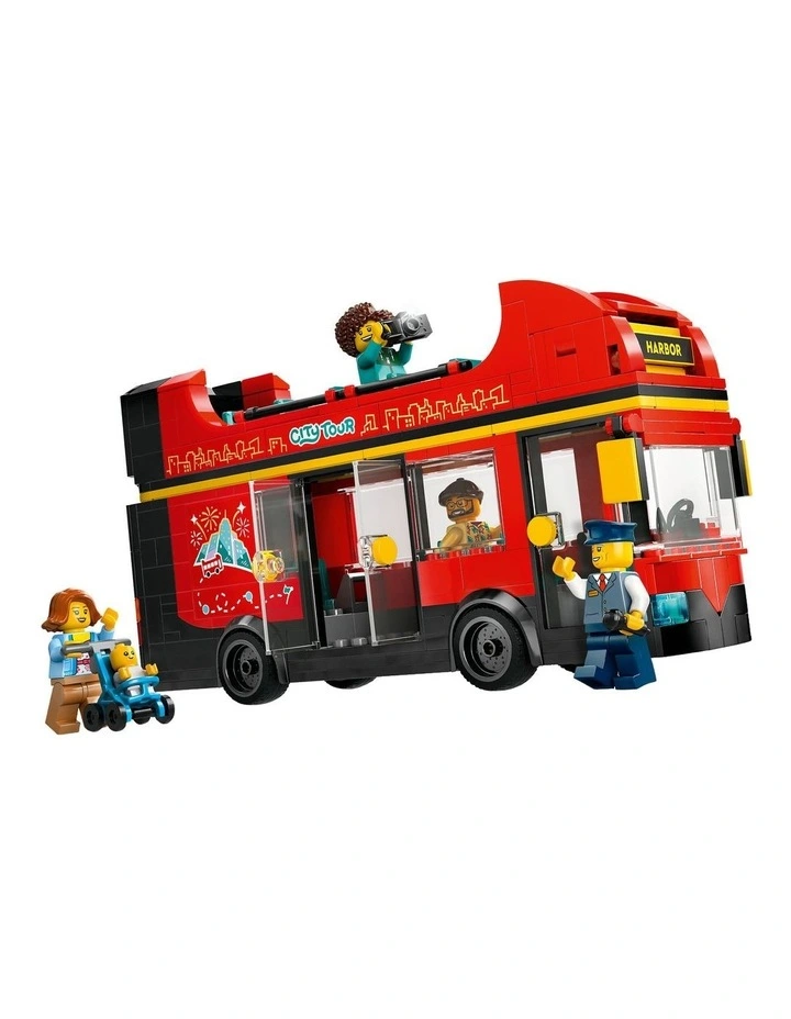 City Red Double-Decker Sightseeing Bus 60407