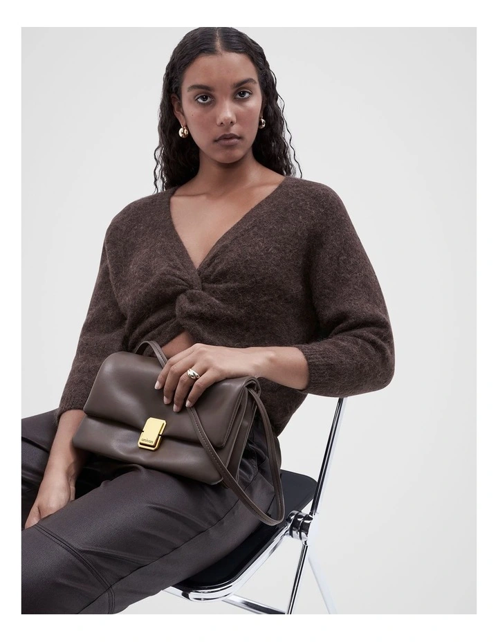 Aria Shoulder Bag in Brown