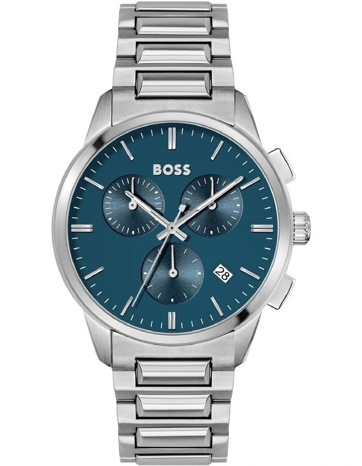 Dapper Men's Qtz Chronograph Watch 1513927 in Stainless Steel