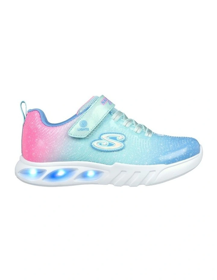Flicker Flash Ombre Dream Youth Sneakers in Aqua