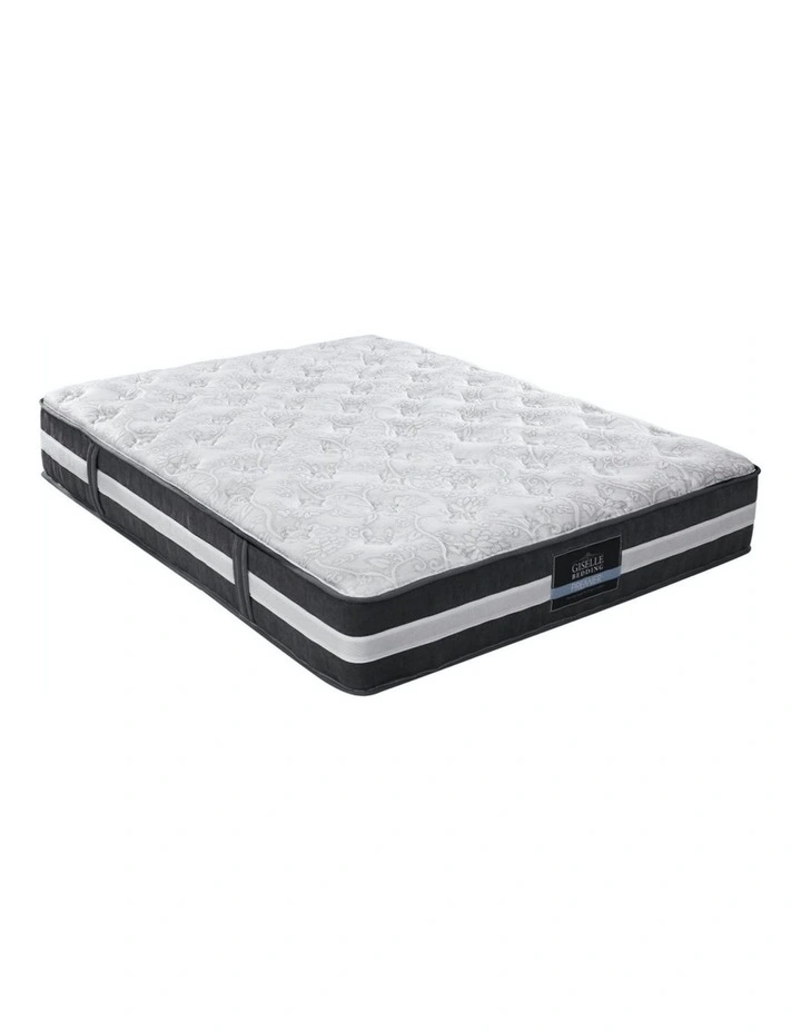 Queen Pocket Spring 7-Zone 30cm Mattress in White And Black