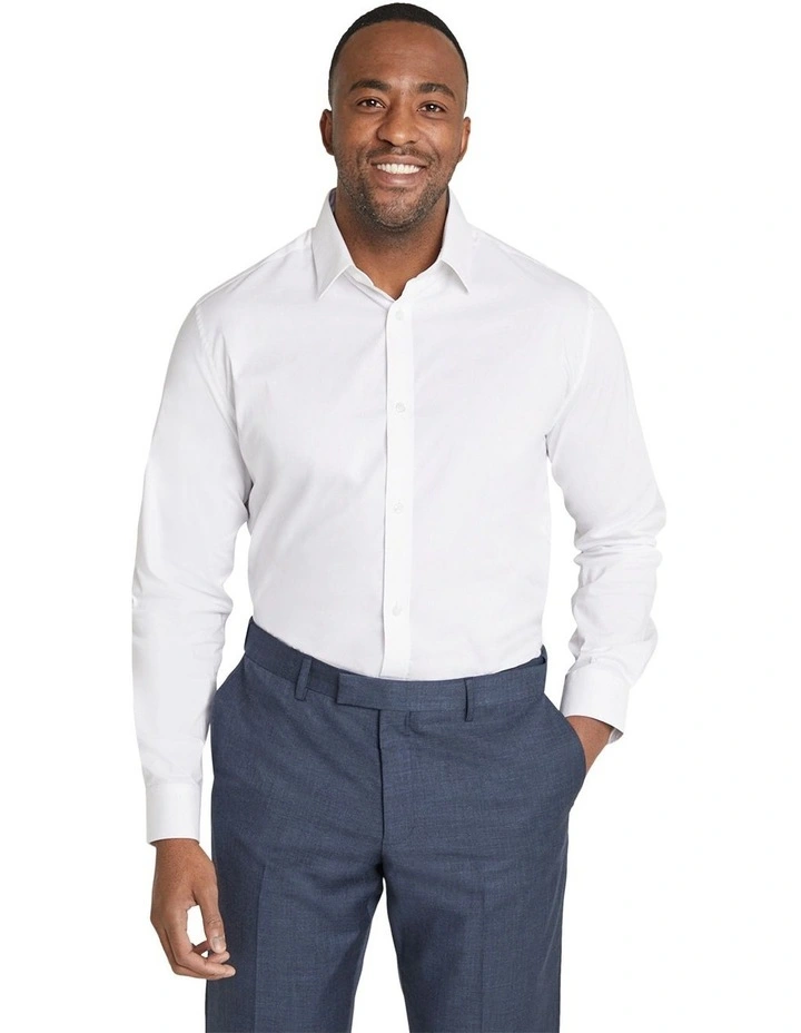 Freemon Stretch Dress Shirt in White