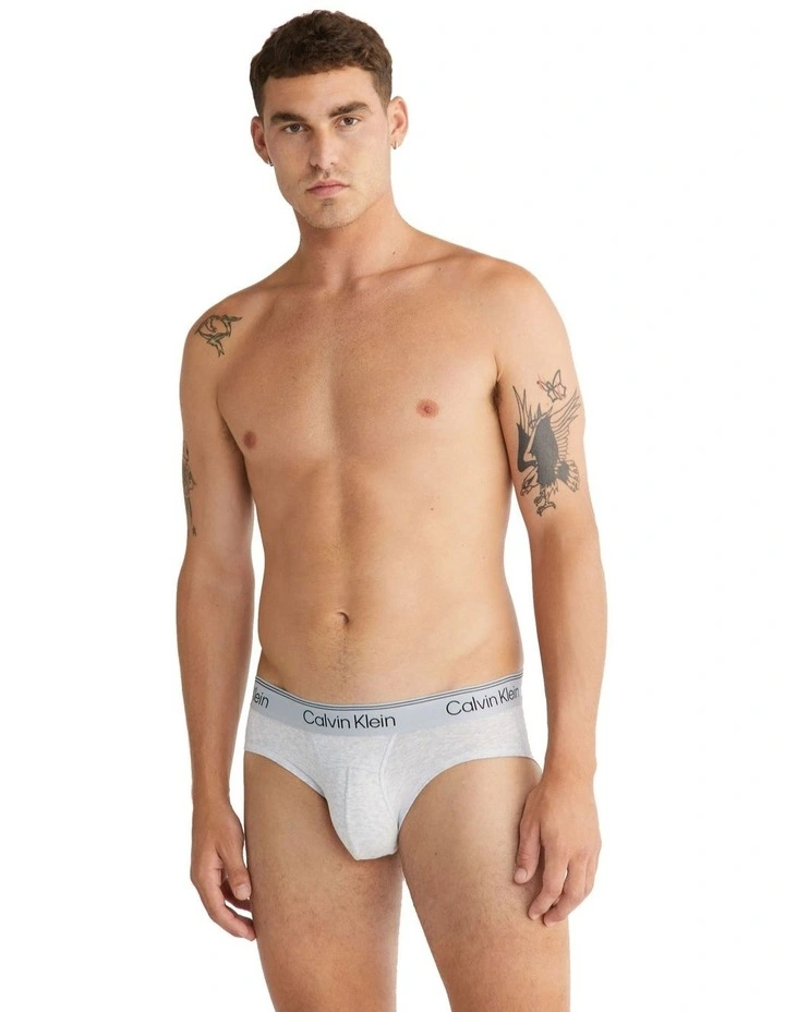 Active Pima Cotton Elastane Briefs 2 Pack in White