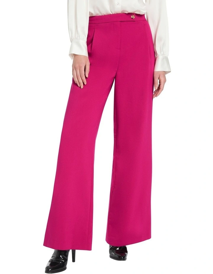 Rosalee Relaxed Wide Leg Pant in Pink