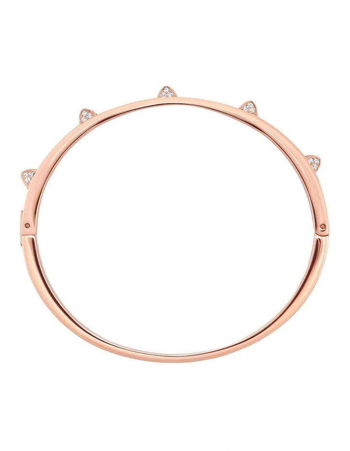 Tactic Bangle Rose Gold-Tone Finish in White