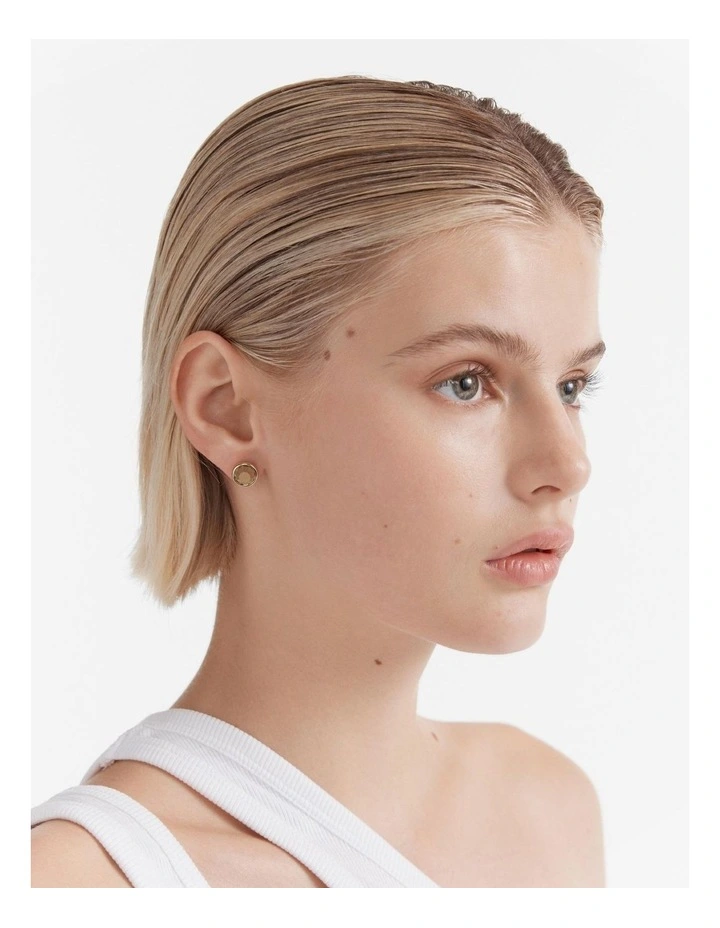 Orbit Stud Earrings in Gold