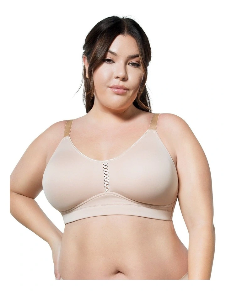 Erika Full Bust Seamless Wirefree Bra in Bare