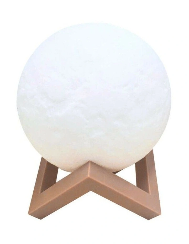 3D Magical LED Moon Lamp 20cm Diameter in White