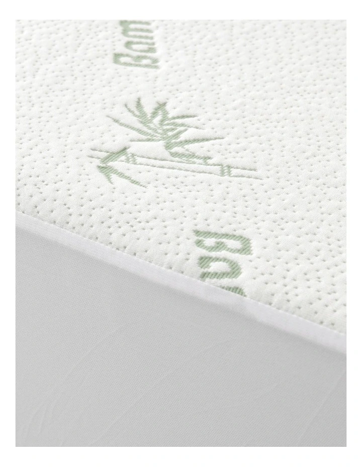 Bamboo Knitted Waterproof Mattress Protector in White