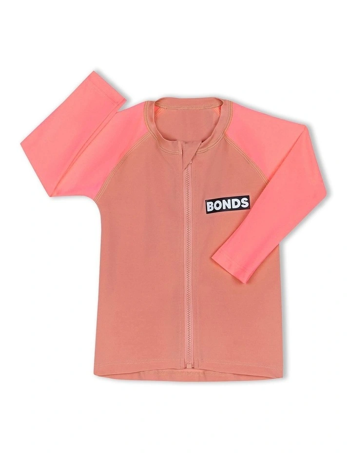 Swim Long Sleeve Zip Rashie in Fruitburst