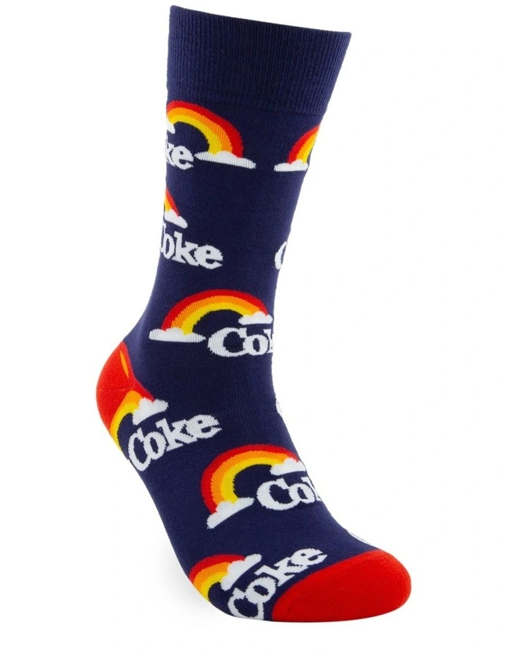 Coke Skies Socks in Navy