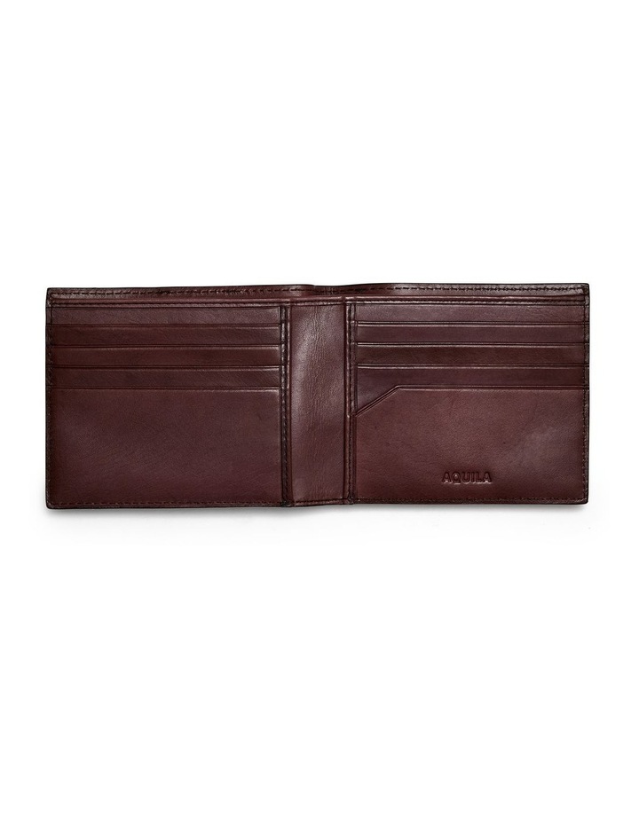 Archie Leather Bi Fold Wallet in Brown