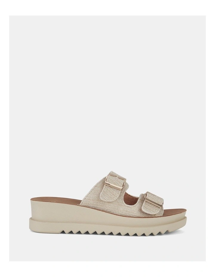 Bold Wedges in Metallic Linen
