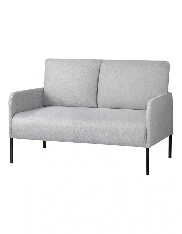 Linen Fabric Kane 2-Seater Sofa in Grey