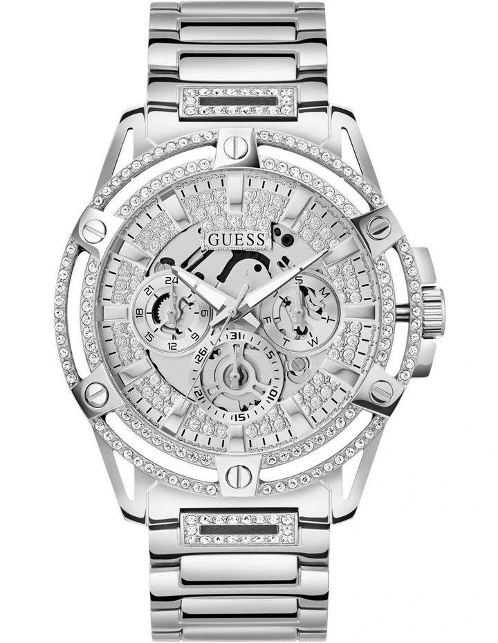 King GW0497G1 Stainless Steel Watch in Silver