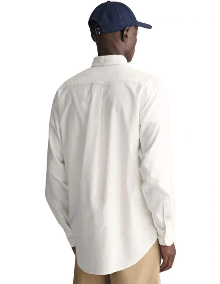 Regular Fit Oxford Shirt in White