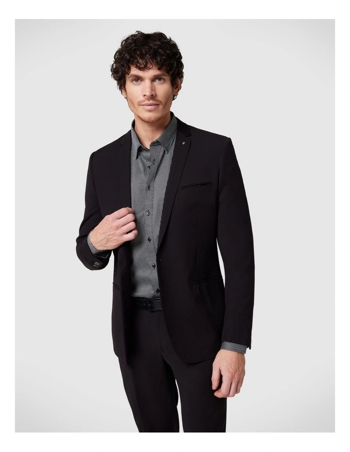 Ultra Slim Stretch Tailored Jacket in Black
