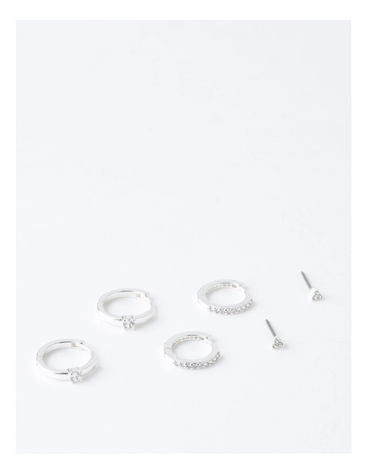 Earring Multipack 3 Pack in Silver