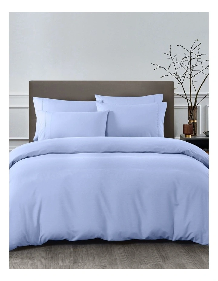 Bamboo Cooling Double 6-piece Sheet Quilt Cover Set in Light Blue