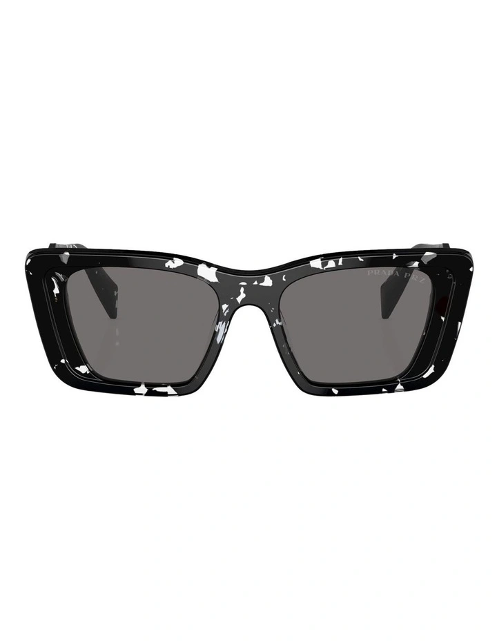 PR 08YS Polarised Sunglasses in Black