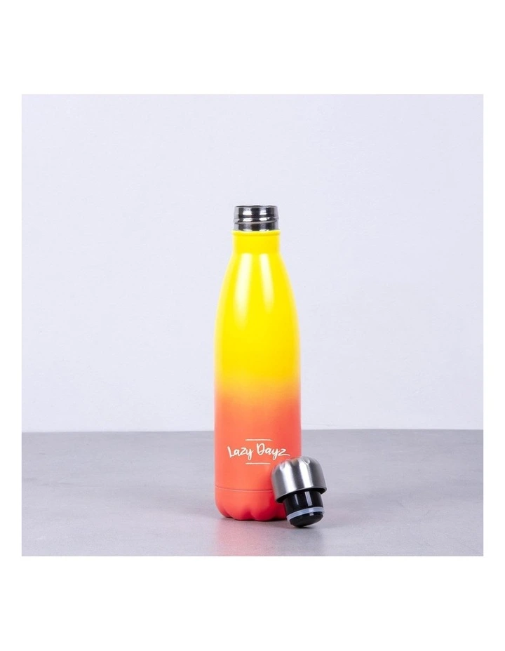 Lazy Dayz Daily Drink Bottle 500ml Yellow Peach Ombre