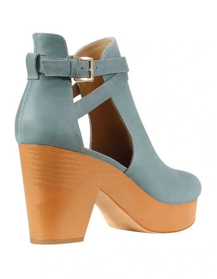 Fearless Clog Ankle Boot in Blue