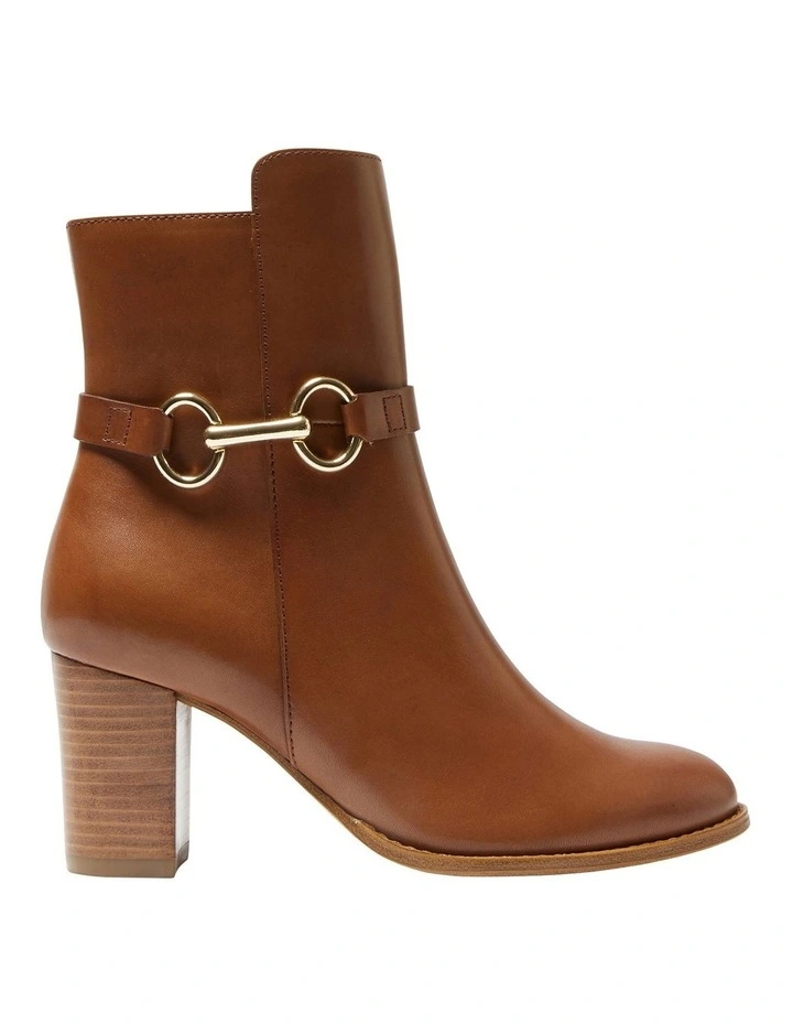 Gemini Boots in Mid Brown Leather