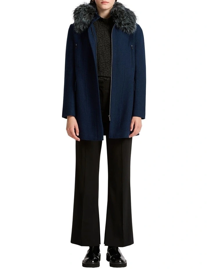 Stephanie Felted Wool Coat in Emmett