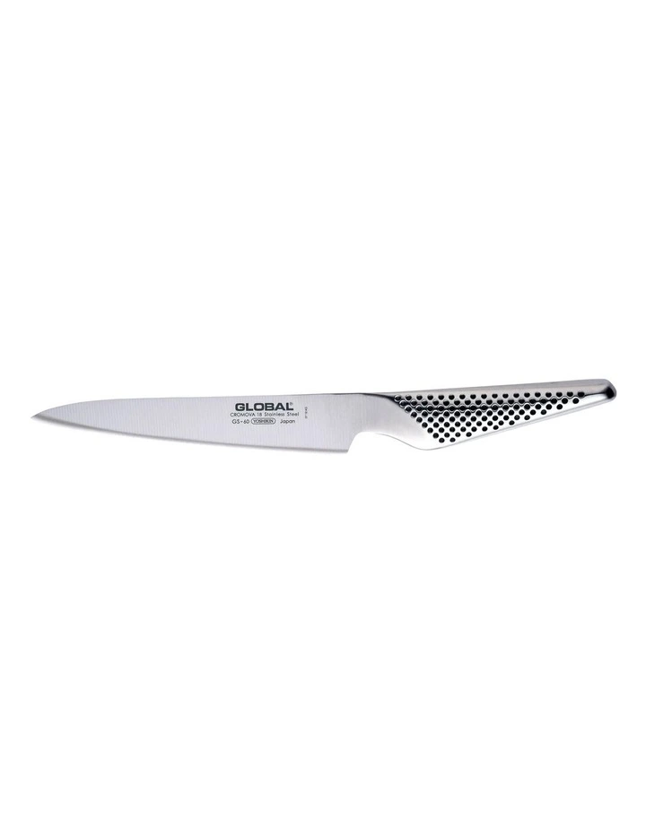 Classic Utility Knife Plain Blade 15cm in Silver