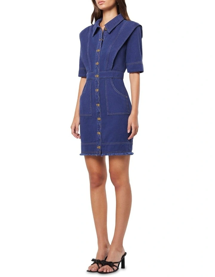 Moulten Dress in Indigo