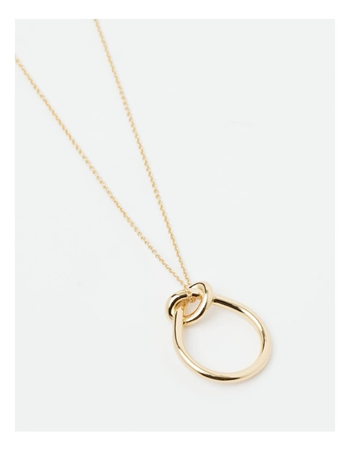 Knot Pendant Necklace in Gold