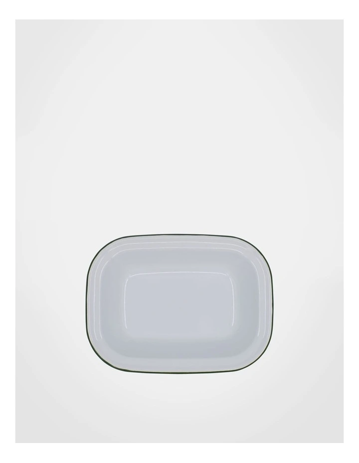 Enamel Oblong Pie Dish 24cm