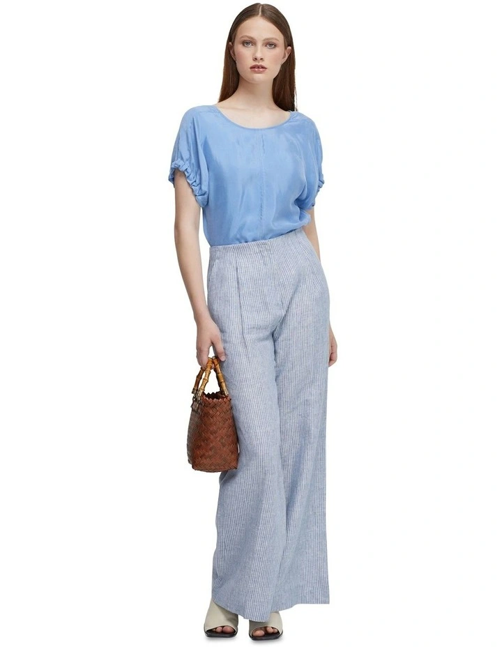 Edie Fluid Top in Blue