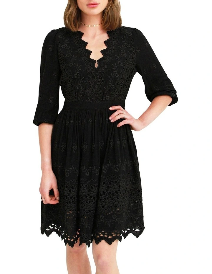 Sweet Talk Eyelet Mini Dress