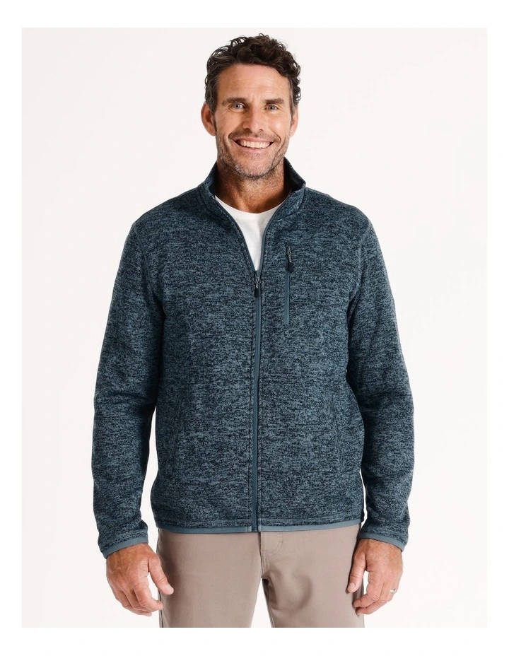 Ribble Valley Fleece Sweat in Smoke Blue