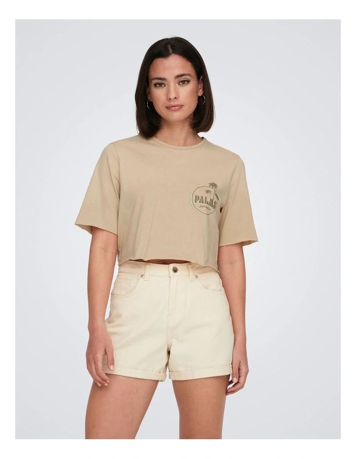 Sunny Boxy T-shirt in Cream