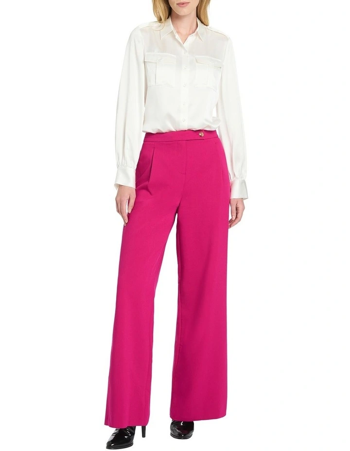 Rosalee Relaxed Wide Leg Pant in Pink
