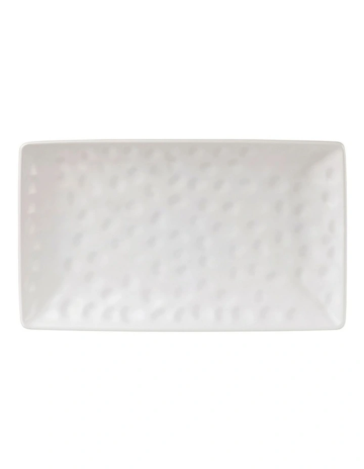 Gravity Rectangular Platter 39x24cm in White